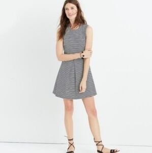 Madewell Black & White Striped Afternoon Mini Dress Size XS